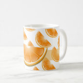 Amusante tasse d'art orange ! (Devant droit)