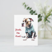 Amusants AmStaff Vilain Sweat de Noël Carte de Noë (Debout devant)