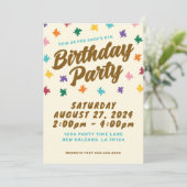 Amusants Anniversaire Fête Invitation (Debout devant)