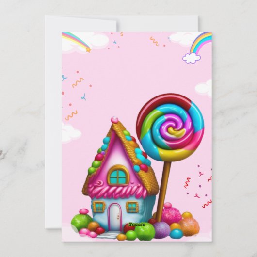 Amusants Anniversaire Fête Invitation (Dos)