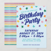Amusants Anniversaire Fête Invitation (Devant / Derrière)
