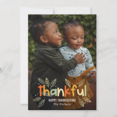 Amusants Automne Thanksgiving Cartes photos (Devant)