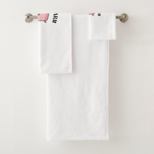 Amusants bain Crocodile Citation serviette de bain (En situation)