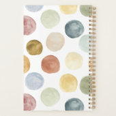 Amusants Bold Moderne Aquarelle Polka Dot Monogram (Dos)
