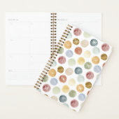 Amusants Bold Moderne Aquarelle Polka Dot Monogram (Devant avec enveloppe)