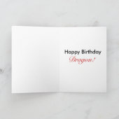 Amusants Choisissez Votre Carte d'Anniversaire Chi (Intérieur)