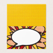 Amusants Discours Moderne Bubble Comédie Livre Car (Outside Unfolded)