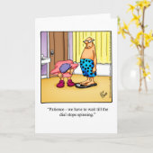 Amusants et rires Humour Vierge Carte de voeux (Fleur jaune)