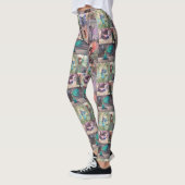 Amusants Fairies Collage Imaginaire Art Leggings (Gauche)