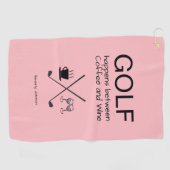 Amusants Golf Happens Serviette de golf personnali (Horizontal)