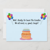 Amusants Gorilla Anniversaire Carte Appartement (Dos)