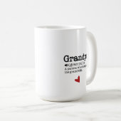 Amusants Grand-père Définition Café Mug (Devant droit)
