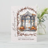 Amusants Halloween Costume Fête Invitation (Debout devant)