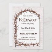 Amusants Halloween Costume Fête Invitation (Dos)