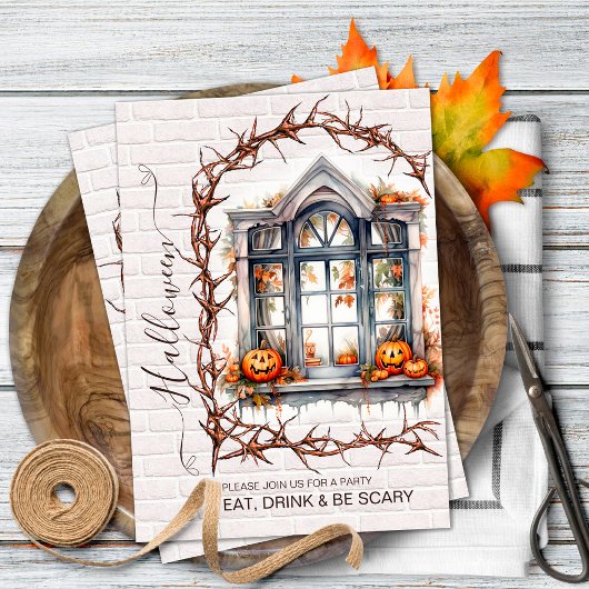 Amusants Halloween Costume Fête Invitation