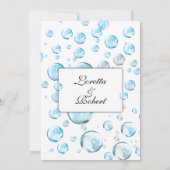 Amusants Imaginaires bulles Mariage Invitations (Dos)