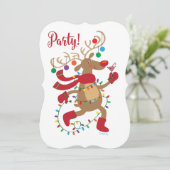 Amusants Inner Blitzen Fête Invitation (Debout devant)