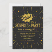 Amusants invitations d'anniversaire surprise (Devant)
