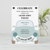 Amusants Lycée Graduation Parade Invitation (Debout devant)