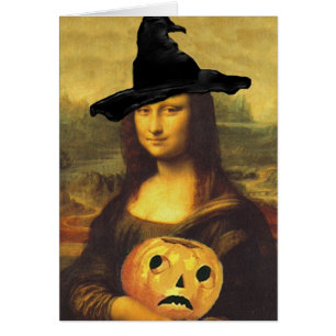 Amusants Mona Lisa Sorcière JOL citrouille Hallowe