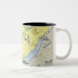 Amusants New York City Map Café Mug