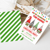 Amusants Noël Gnomes Fête de Noël Invitation