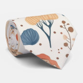 Amusants Orange Autumn Champagne Garden Cravate (Roulé)