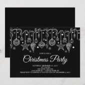 Amusants pendaison Ornements Noël Fête Invitation (Devant / Derrière)