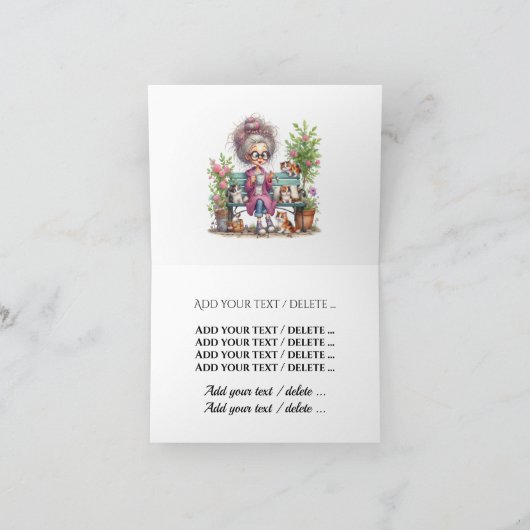 Amusants Senior Avec Chats (Intérieur)