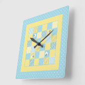 Amusants Sheep gallois, Faux Patchwork, Horloge mu (Angle)