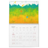 Amusement 2012 de calendrier d'art de coeur coloré (Mar 2026)