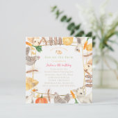 Amusement à la ferme Invitation d'anniversaire - Z (Debout devant)