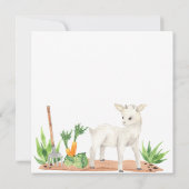 Amusement à la ferme Invitation d'anniversaire - Z (Dos)