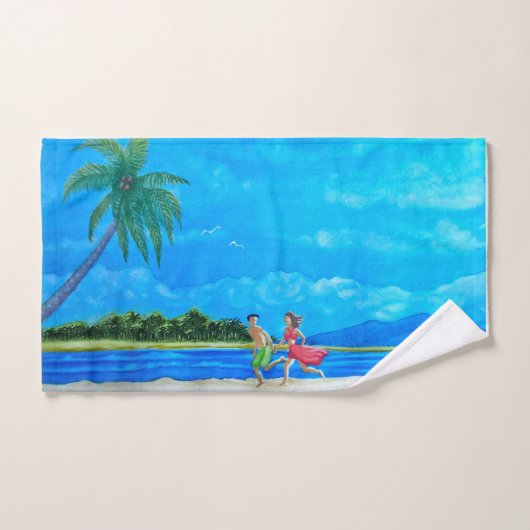 Amusement au Sun Run (Serviette à main)