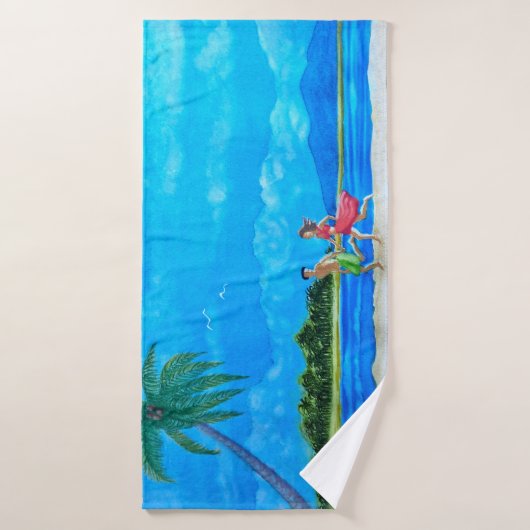 Amusement au Sun Run (Serviette de bain)