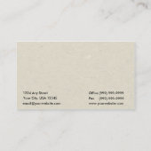 Amusement avec le carte de visite de couleur (Dos)