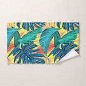 Amusement botanique de motif d'île de jungle de (Serviette à main)