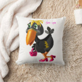 Amusement Coussin Oiseau Moderne - Vos Couleurs - (Couverture)