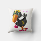 Amusement Coussin Oiseau Moderne - Vos Couleurs - (Verso)