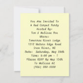 Amusement D'Accueillir Une Invitation À La Fête Du (Dos)