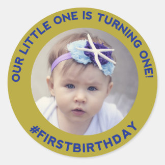 Amusement d'anniversaire : Sticker rond classique