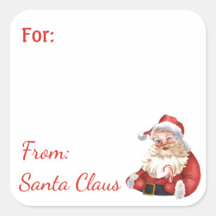 Amusement de Santa Claus Custom NAME autocollant c