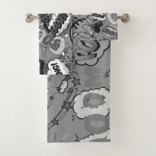 Amusement en noir et blanc, Pop Art de bande dessi