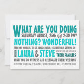 Amusement et faire-part de mariage moderne - toute (Devant)