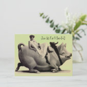 Amusement et invitations antiques de fête de (Debout devant)