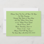 Amusement et invitations antiques de fête de (Dos)