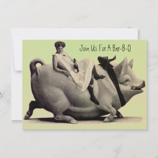 Amusement et invitations antiques de fête de (Devant)