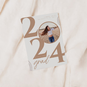 Amusement et moderne 2024 Grad Faire-part