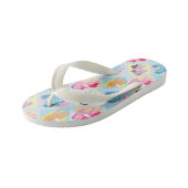 amusement filles licorne imaginaire tongs flops (Incliné)