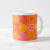 Amusement Kaleidoscope, Mug Jumbo Rose-Orange (Devant droit)